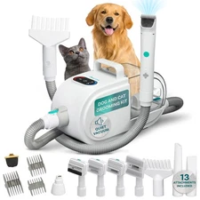 PetCove Dog Grooming Kit – Pet Clippers, Nail Grinder & Blow Dryer with Qu