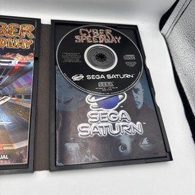 Cyber Speedway Sega Saturn complete with manual tested 