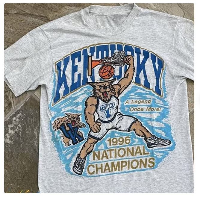 Vintage NCAA Kentucky Wildcats T-Shirt sports grey