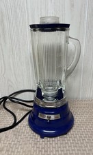 Vintage Waring Blender Professional Model  36BL94 Blue Base Clover Pitcher