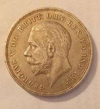 1935 crown coin raised edge in good condition.  XF-45.