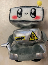 Lankybox Lankybot Silver Robot Stuffed Plush 7" Inch Figure Lanky Box Plushie