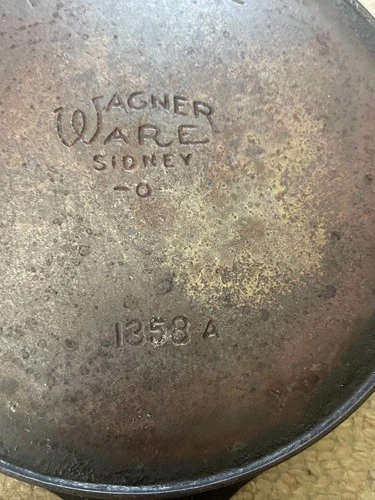 Vintage Wagner Ware National no. 8 Vintage Cast Iron Skillet 1358A
