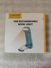 Glocusent USB Rechargeable Book Light for Reading in Bed, Portable Clip-on LED