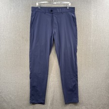 Greyson Montauk Sport Trouser Pants Mens 34x32 Tapered Purple Light Stretch Golf