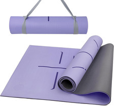Yoga Mat 8Mm Thick - Non Slip Workout Mat, 72"X 26"X 0.31" Large Exercise Mat wi