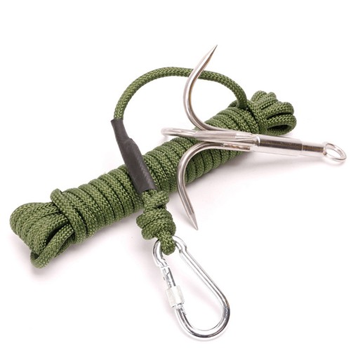 Flying Claw Survival Grappling Steel Hook Rock Climbing Claw Outdoor Carabiner - Picture 5 of 9