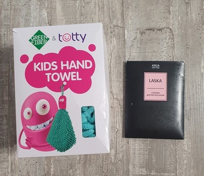 greenway Kinderhandtuch für Hände 30×30  + 2 fingertaps für Zähne Neu