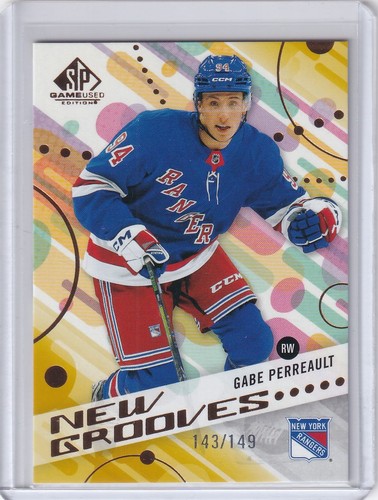 Gabe Perreault RC 2025-26 SP Game Used New Grooves Gold /149 #NG-25 Rookie