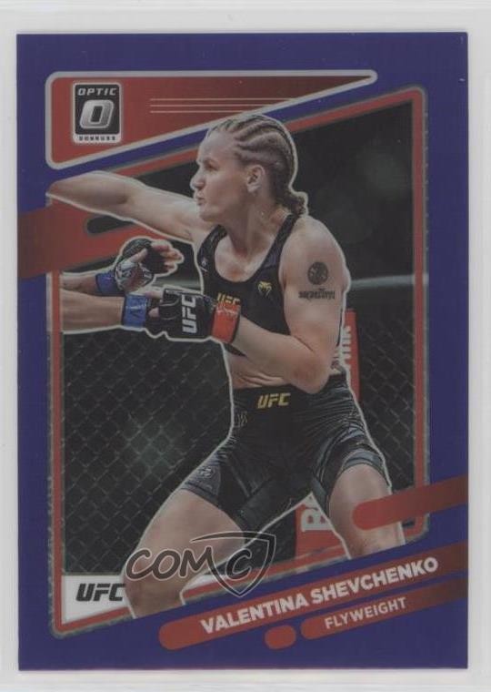 2022 Panini Donruss Optic UFC Purple Prizm Valentina Shevchenko #41 02l5