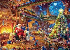 1000 Piece Cardboard Jigsaw Puzzles, Beautiful Christmas Puzzle - Every Piece Un