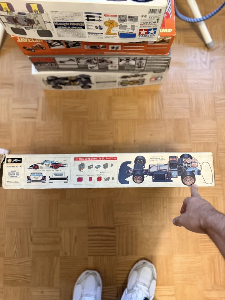 BOX Vintage RC 1:12 fujimi  PORSCHE 935 TURBO 78 Schachtel ovp kit rc-3 - Bild 3 von 4