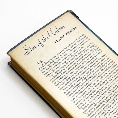 Franz Werfel / STAR OF THE UNBORN 1st Edition 1946 - Foto 6 di 6