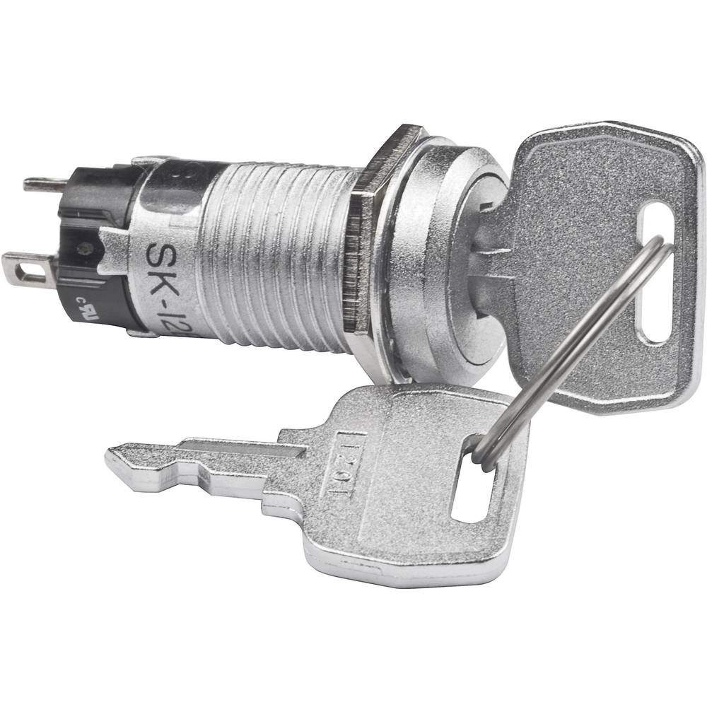 NKK Switches SK12AAW01 Commutateur à clé 250 V/AC 1 A 1 x On/On