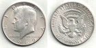 1969-D Kennedy Silver (40%) Half Dollar in AU to UNC at Below Silver Melt Value