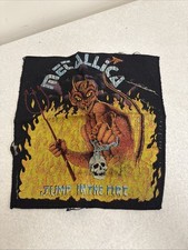 Read Ripped RARE Metallica Jump In the Fire Back Patch