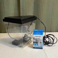 1 Gallon Fish Tank with Filter and Lid with Light