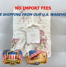 Pottery Barn LoveShackFancy Antique Fresco Printed Sheet Set 100 Cotton NEW