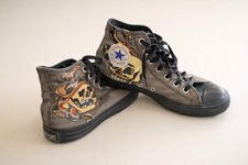 Converse Sailor Jerry Death Or Glory Snake And Skull Chuck Taylor Hi-Top Size 7