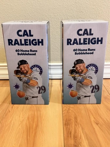 Cal Raleigh 60 Home Runs Bobblehead Seattle Mariners MLB #29 Exclusive