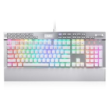 Redragon K550 RGB Gaming Keyboard, 104 Keys 12 Macro G Keys Wired Mechanica...