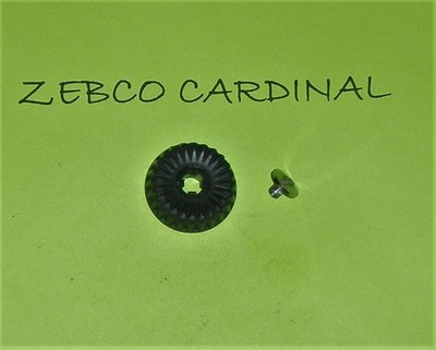 Zebco Cardinal 4, 6 & 7 Black Brake Knob & Screw Used Good