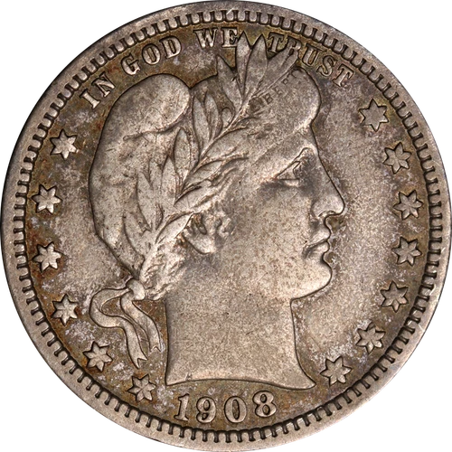 1908-D Barber Quarter