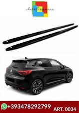 SOTTO MINIGONNE ADATTE PER RENAULT CLIO V LOOK SPORTIVO NERO LUCIDO