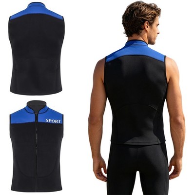 Men Swimwear Quick Dry Tops Beach Wetsuit Shirts Swimsuit Rash Guard Jacket 3mm