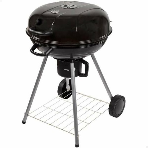 Barbecue A Carbone Tondo Con Coperchio E Termometro, 54,5 Cm - CH041T (Nero)