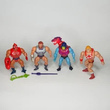 Vintage MOTU He-man Punch Skeletor Dragon Blaster Clawful Fisto Lot Pre-owned