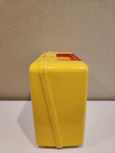 Fiambrera vintage de plástico amarillo cacahuetes de Schulz solo sin termo - Imagen 3 de 7