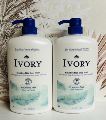 2-Pack Ivory Sensitive Skin Fragrance-Free Body Wash 35 fl oz