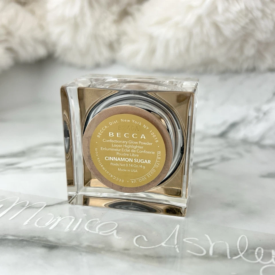 BECCA Chrissy Confitería Brillo Polvo CANELA AZÚCAR Iluminador .14 OZ Nuevo Foto 2 de 4