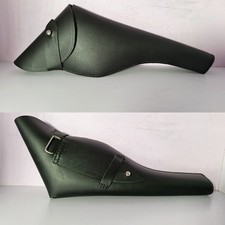 Sam Browne Waffenholster echt schwarz Leder Premuim Militär Revolver Holster