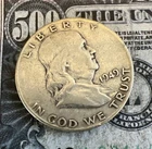 1949 D Silver Benjamin Franklin Half Dollar - Nice Find - Combined Shipping