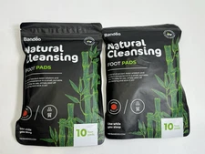 2 Pk Bandoo Natural Cleansing Foot Pads Detox Natural Ingredients Exp 01/27