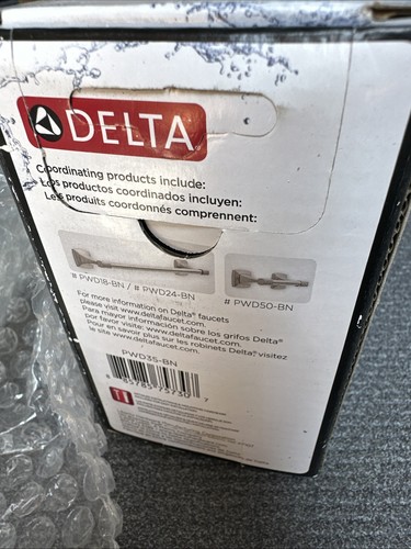 2 Delta Portwood Towel Hook in SpotShield Brushed Nickel PWD35-BN - Picture 4 of 4