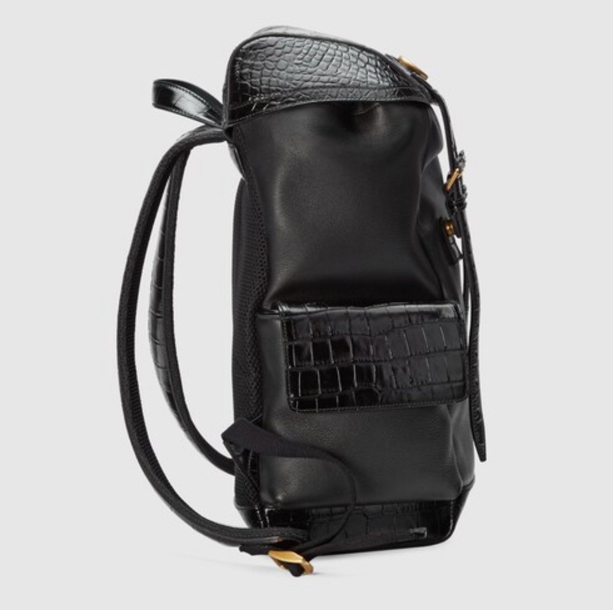 Gucci Crocodile trim backpack with Double G Bag - BNWT 710859