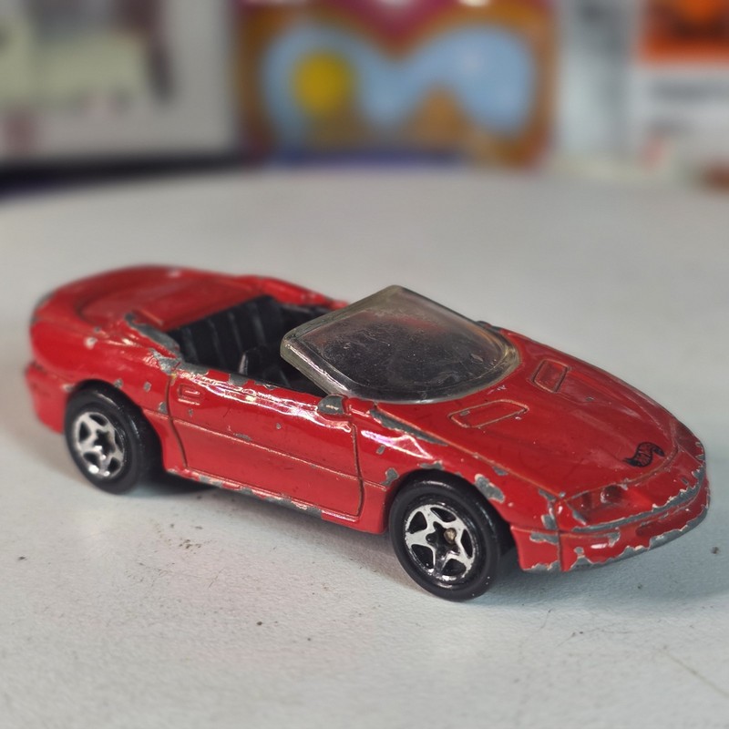 Hot Wheels Camaro Convertible 1995 New Models Red 5SPs LOOSE
