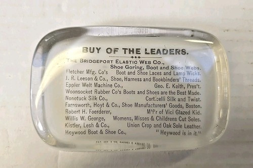 Advertising Paperweight Buy Of The Leaders 11 Oz. 4 X 2.5 3A - Picture 1 of 8