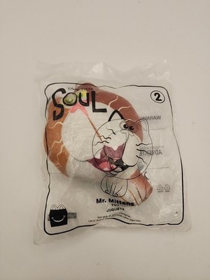 McDonalds Disney Pixar Soul Mr. Mittens Plush Fabric Happy Meal Toy Cat No 2 NEW