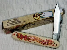 ~Frost Cutlery~Merry Christmas~3-3/8" Closed Folding Knife *NIB* 