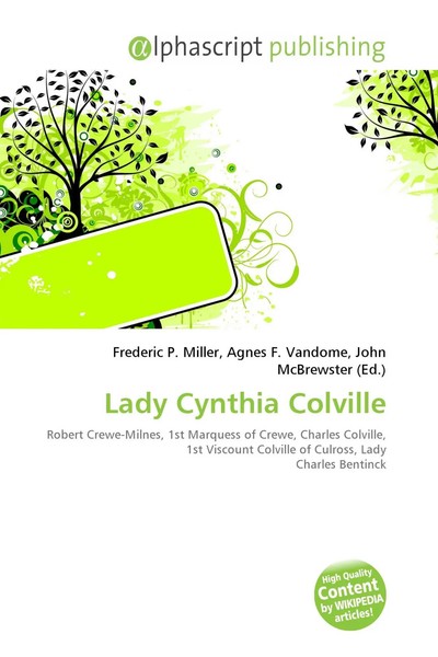 Frederic P. Miller (U. A.) | Lady Cynthia Colville | Taschenbuch | Englisch-image