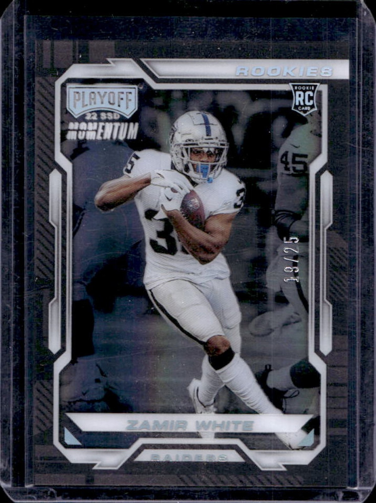 Zamir White Panini Chronicles Playoff Momentum Rookies #PMR30 Autograph-Holo Silver