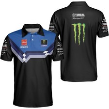 Custom Name Men's Yamaha MotoGP Apparel Polo shirt S-5XL