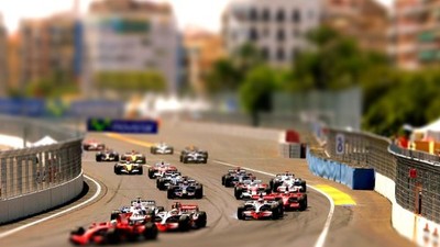 Anime racing tilt shift race cars formula sport car Play Gaming Mat Desk Game