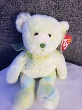 Ty Beanie Baby - FLORA the Green Bear (7.5 Inch) MINT with MINT TAGS