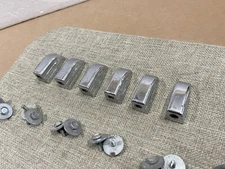 Leedy 50s 60s Vintage Tom Drum Floor Tom Lugs Chrome & Shell Mount Screws