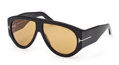 Tom Ford FT1044/S Bronson 60 01E Lunettes Soleil Noir/Marron - Photo 1/4